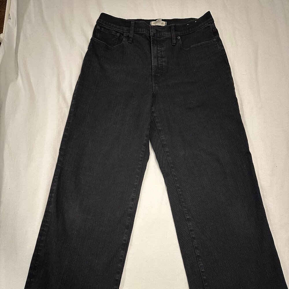 Madewell Perfect Vintage Wide Leg jean, size 31 in black wash